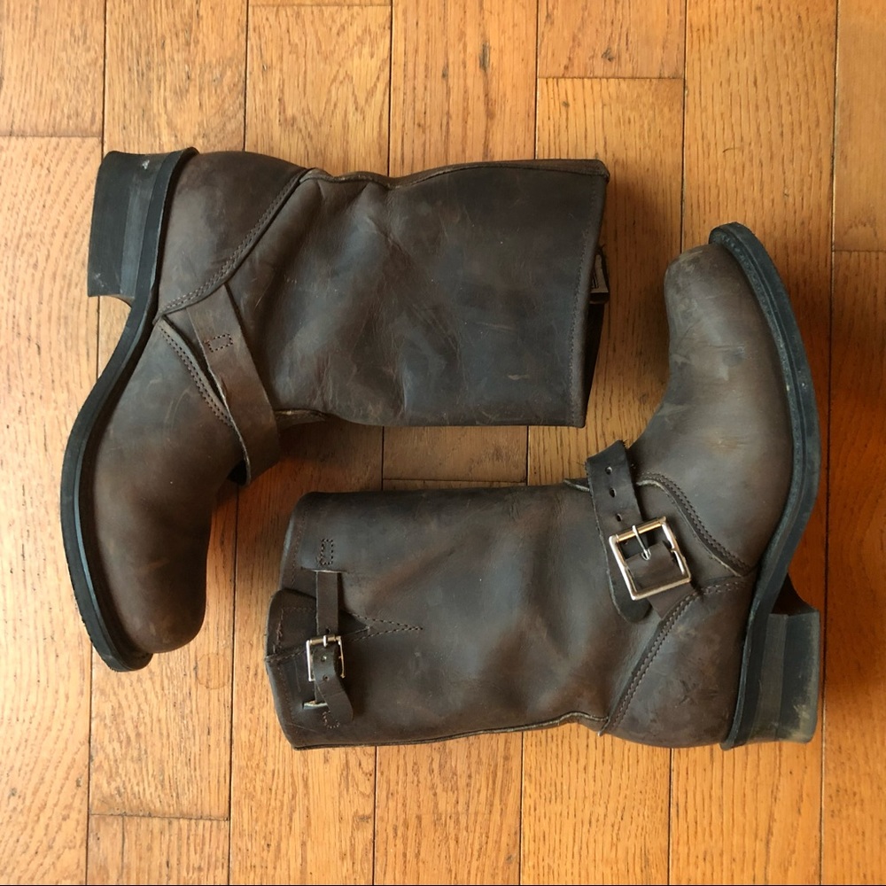 Brown Frye Boots Size 8
